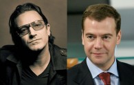 Боно и Дмитрий Медведев нашли общий язык за чашкой чая
