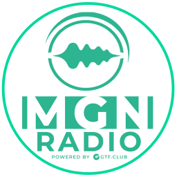 Логотип MGN RADIO | Powered by GTF.Club